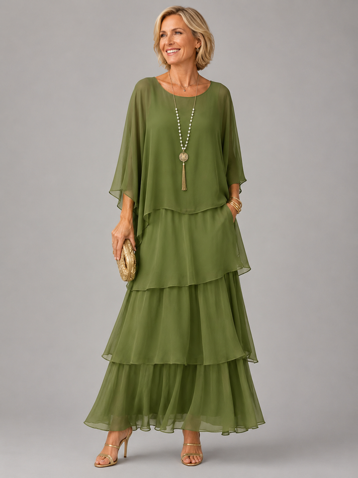 Astrid | Robe maxi élégante et fluide femme