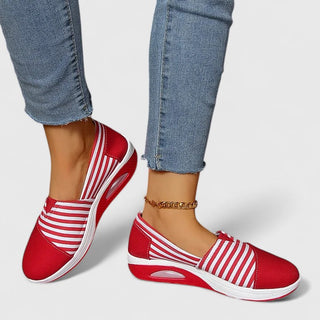 Marina | Baskets slip-on rayées femme