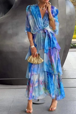 Cassia – Robe Élégante en Mousseline de Soie