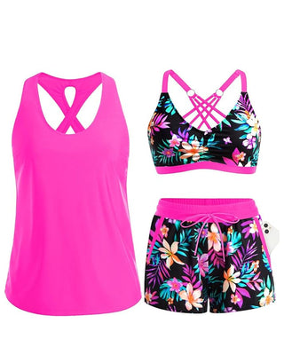 Maren — Ensemble tankini 3 pièces femme