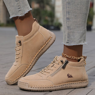 Maura | Baskets zip confort nature femme
