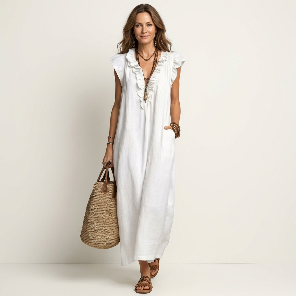 Josette — Robe longue femme élégante