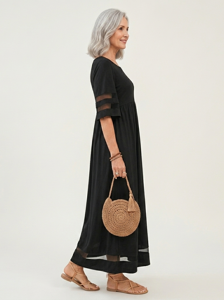 Edith | Robe midi flatteuse et lissante pour le ventre femme