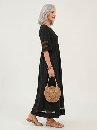 Edith | Robe midi flatteuse et lissante pour le ventre femme