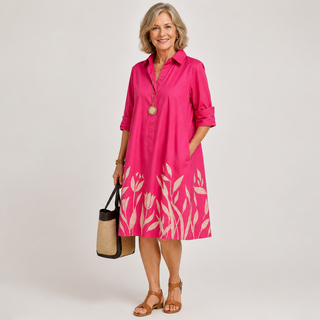 Janine| Robe midi confortable femme