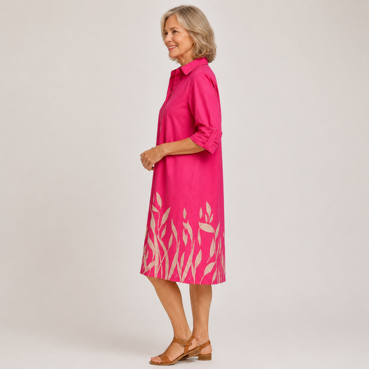 Janine| Robe midi confortable femme