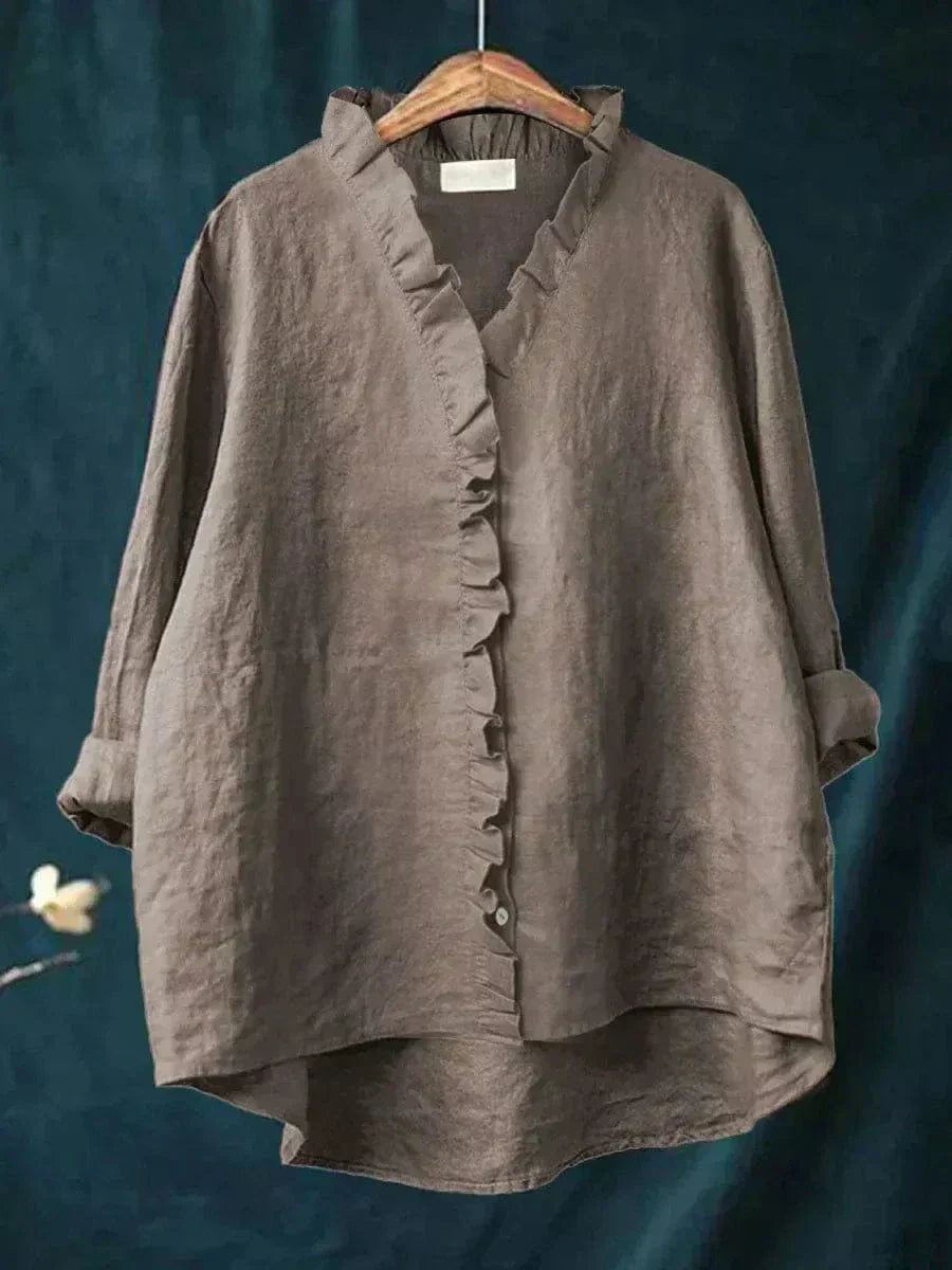 Célestine | Blouse à volants délicate femme