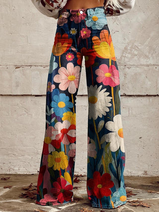 Anaëlle | Pantalon fleuri femme
