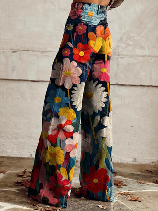Anaëlle | Pantalon fleuri femme