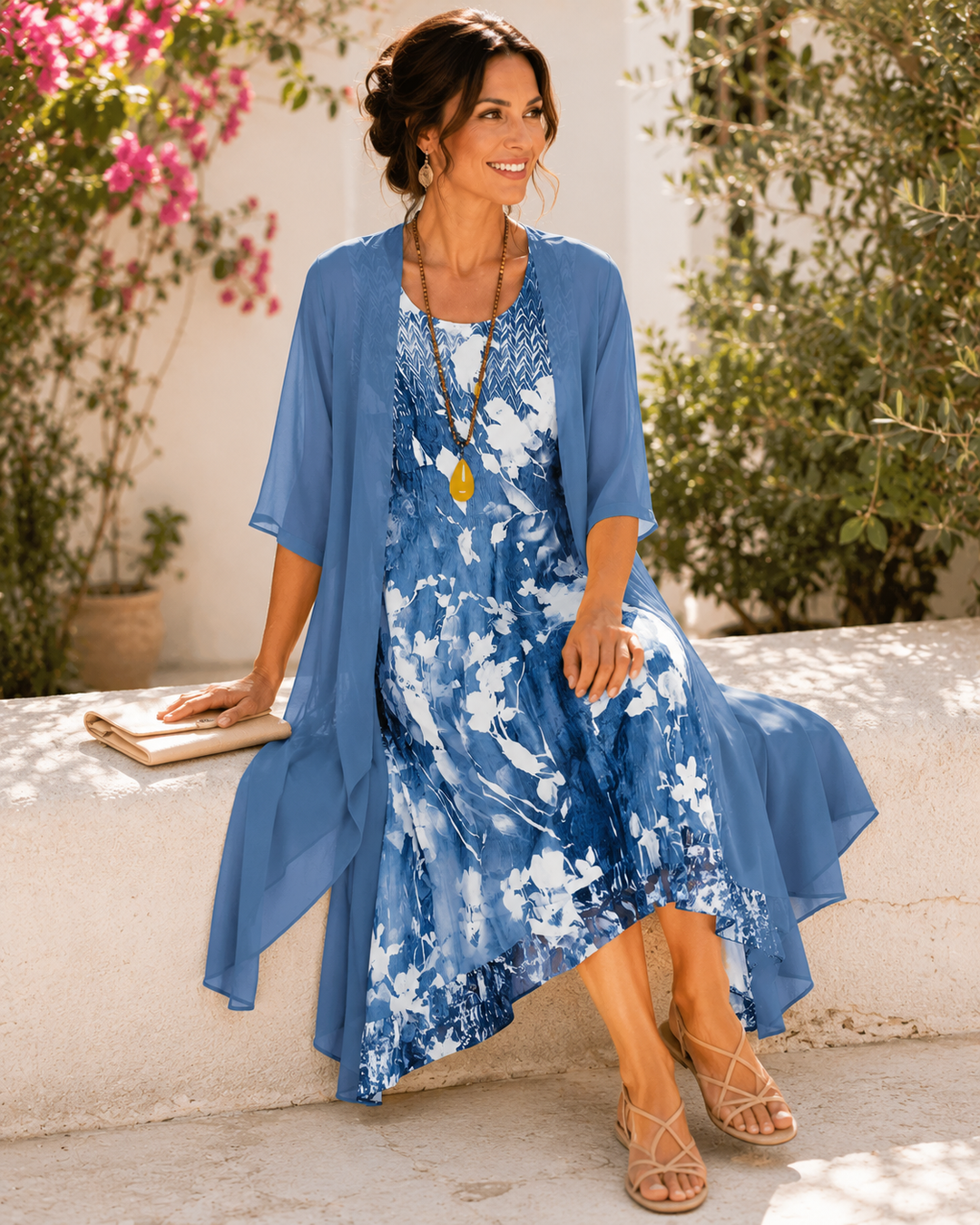 Olivia — Robe femme légère à double épaisseur