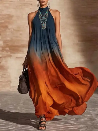 Paula — Robe midi femme élégante à imprimé