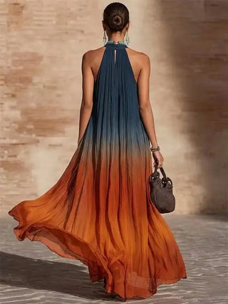 Paula — Robe midi femme élégante à imprimé