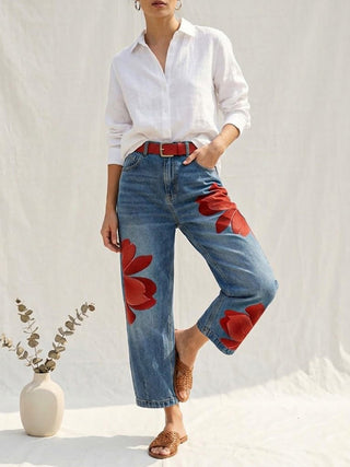 Léonie | Pantalon imprimé femme