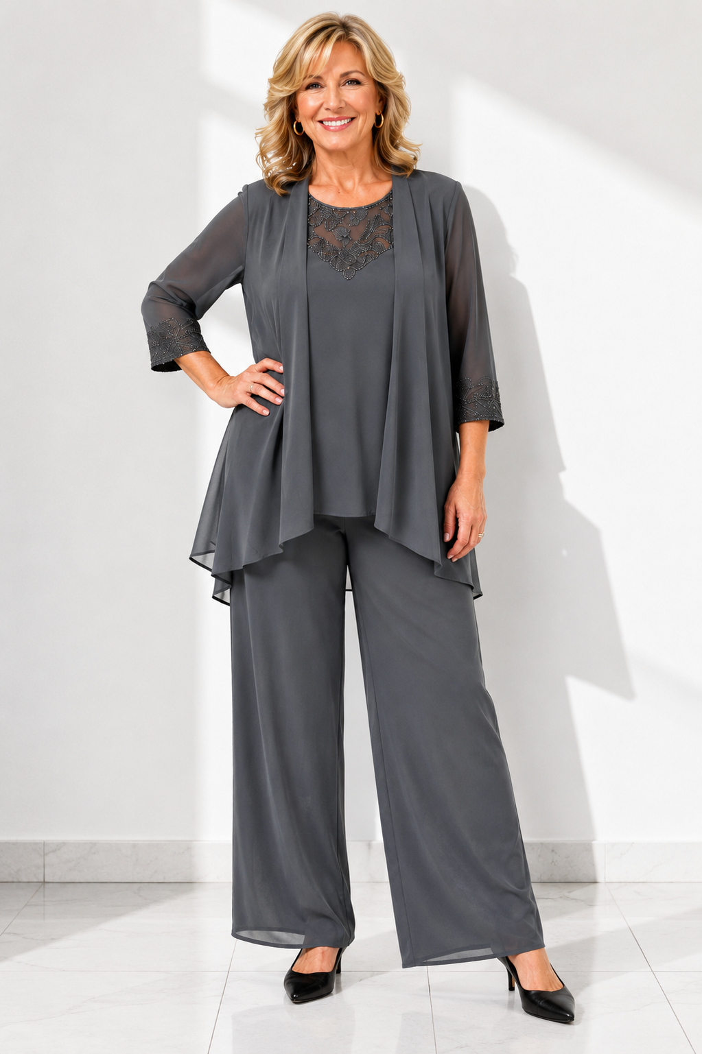Élise — Ensemble femme en mousseline élégant