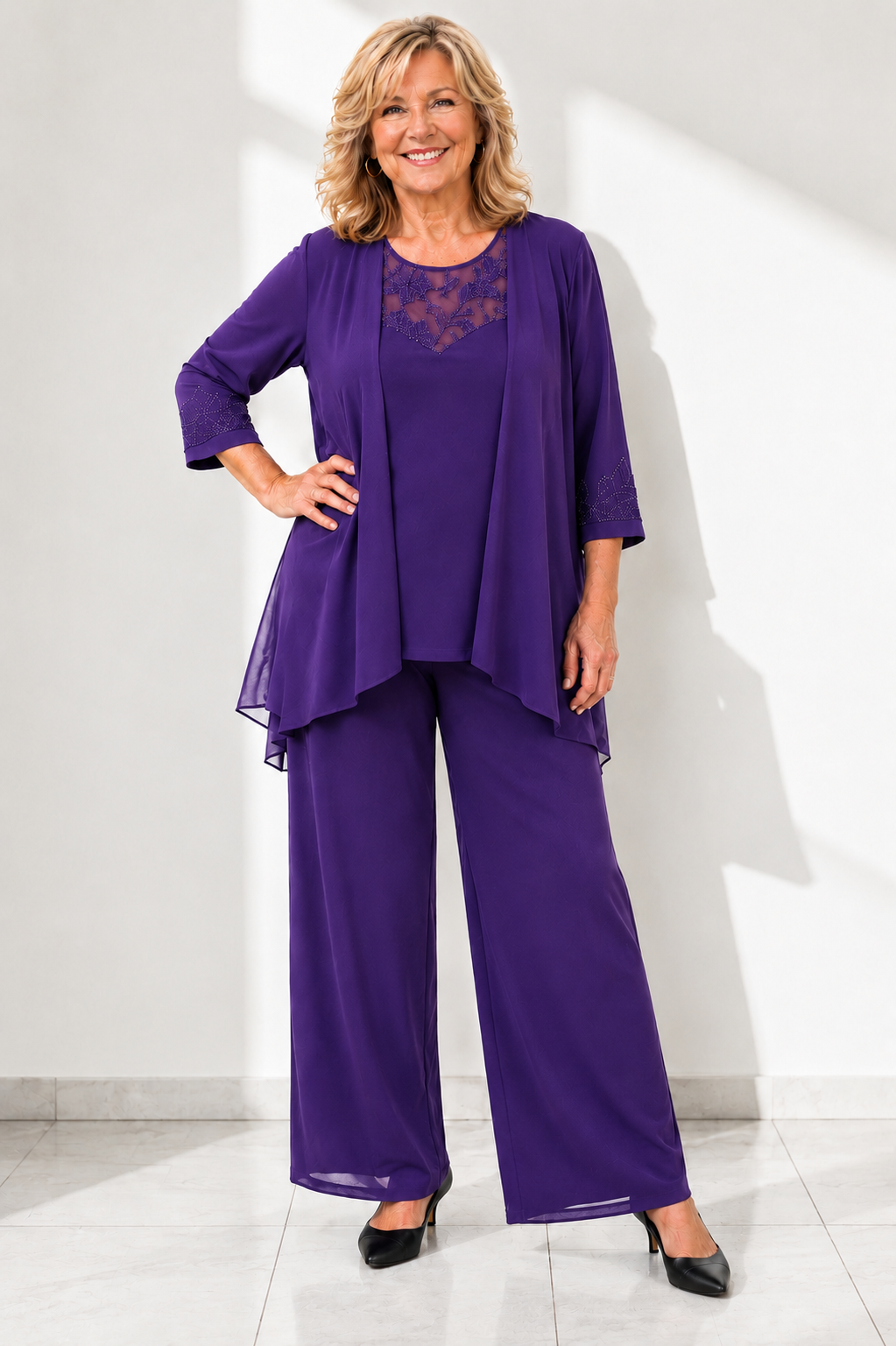 Élise — Ensemble femme en mousseline élégant