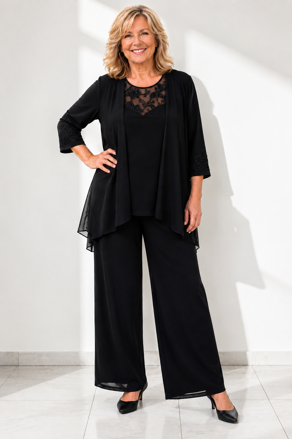 Élise — Ensemble femme en mousseline élégant