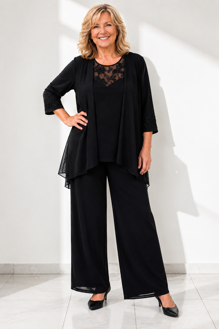 Élise — Ensemble femme en mousseline élégant