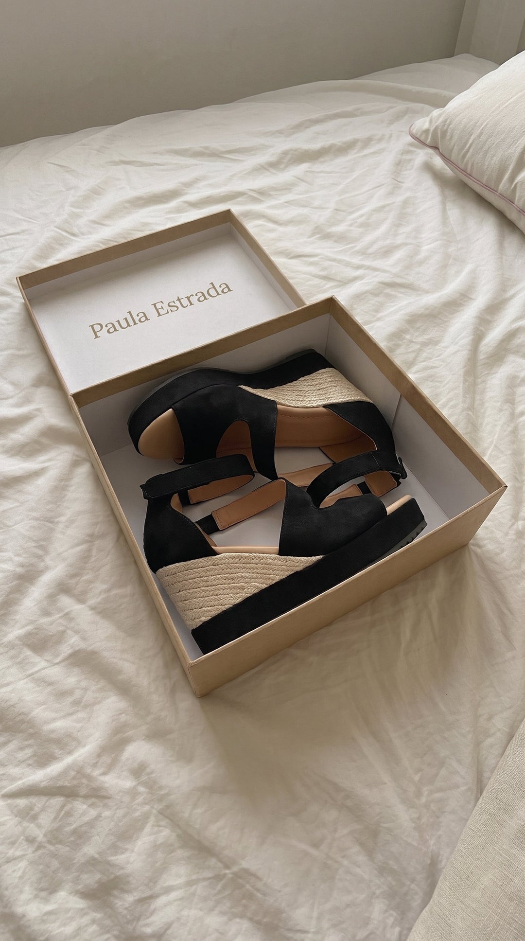 Monica — Sandales compensées femme en corde