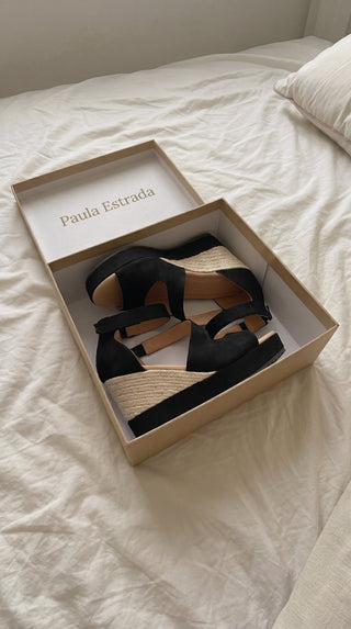 Monica — Sandales compensées femme en corde