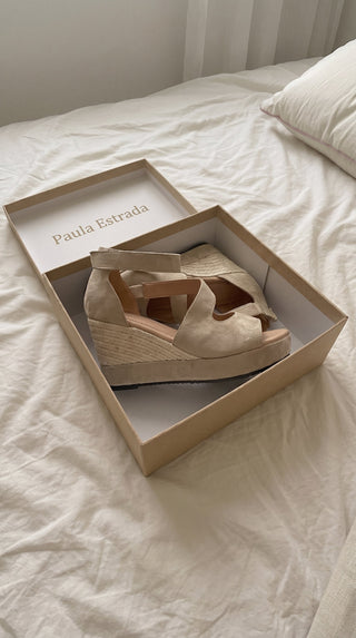 Monica — Sandales compensées femme en corde