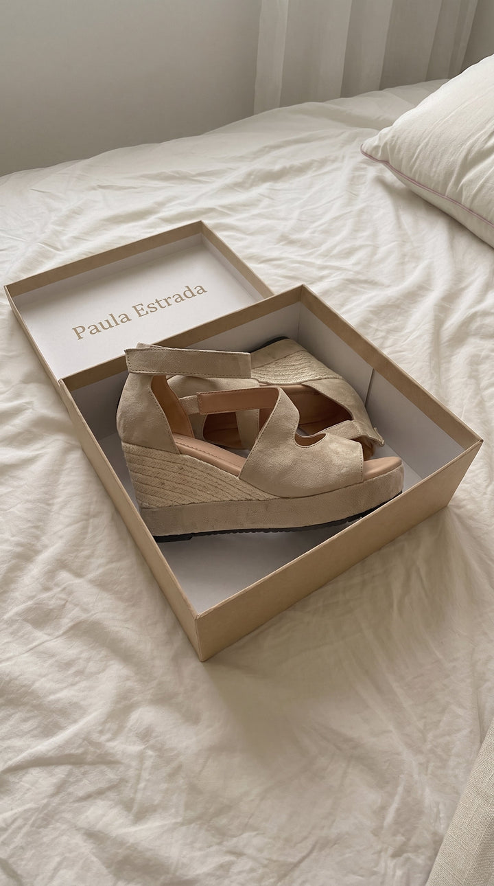 Monica — Sandales compensées femme en corde