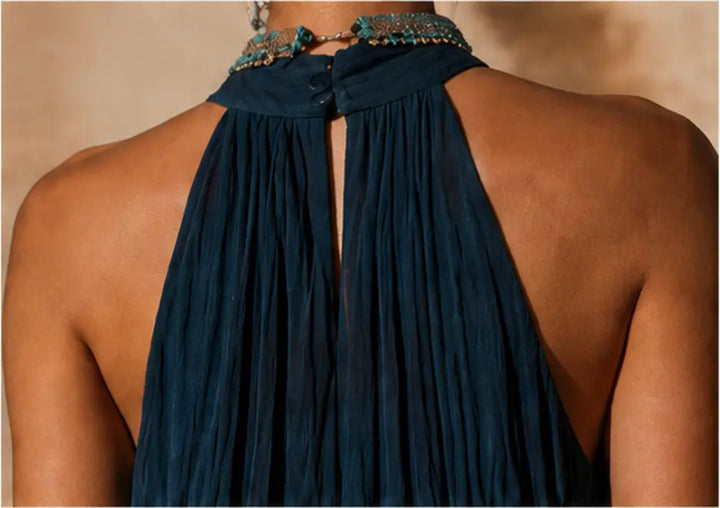 Paula — Robe midi femme élégante à imprimé