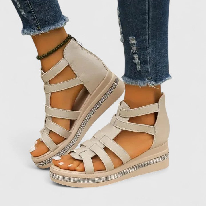 Kendall | Sandales orthopédiques en strass femme