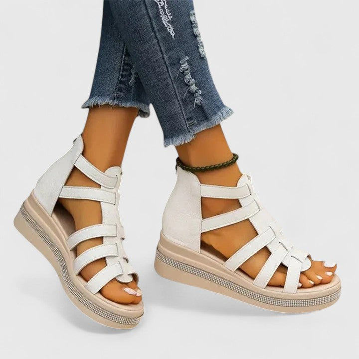 Kendall | Sandales orthopédiques en strass femme