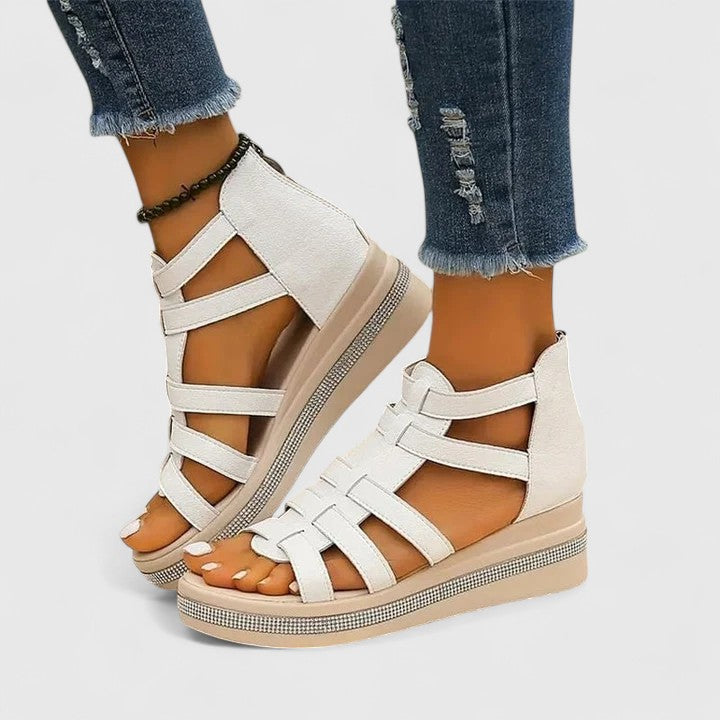 Kendall | Sandales orthopédiques en strass femme