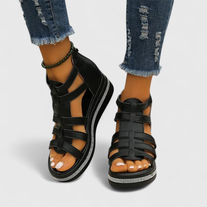 Kendall | Sandales orthopédiques en strass femme