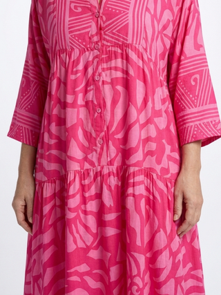 Laure | Robe midi boutonnée femme