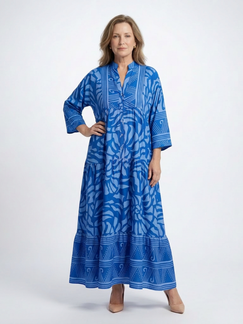 Laure | Robe midi boutonnée femme