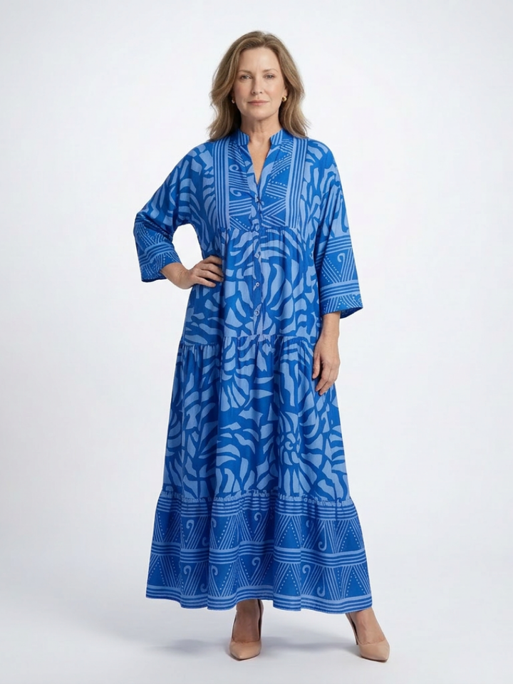 Laure | Robe midi boutonnée femme