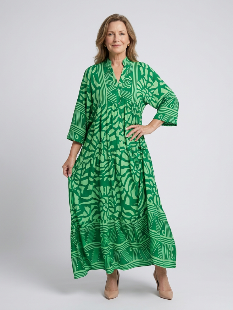 Laure | Robe midi boutonnée femme