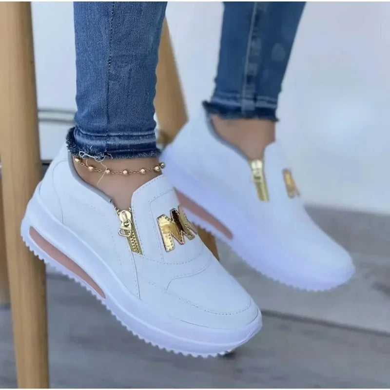 Mélina | Baskets slip-on zip chic femme